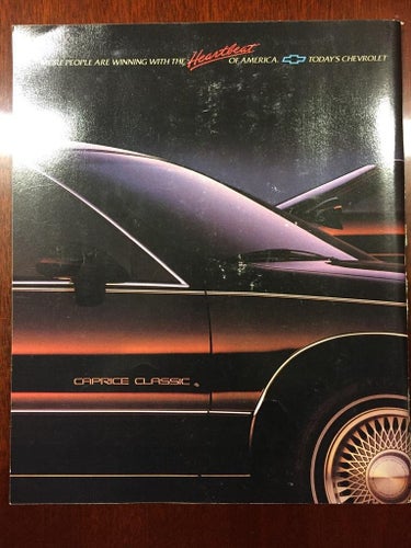 Försäljningsbroschyr Chevrolet 1991