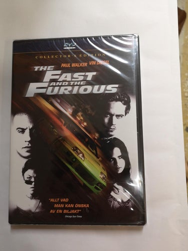 DVD The Fast and the Furious Paul Walker Vin Diesel INPLASTAD