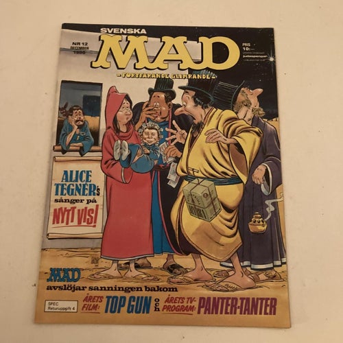 SVENSKA MAD. NR 12 1986.
