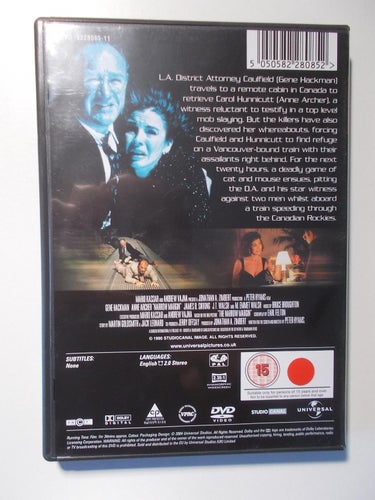 NARROW MARGIN (1990) DVD UK import Gene Hackman Anne Archer Peter Hyams