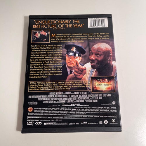DVD - the Green Mile. Snapcase fodral. Tom Hanks
