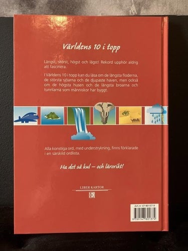 Bok - Världens 10 i topp - Liber Kartor