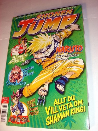 SHONEN JUMP (svensk) NY OLÄST Nr 1 2005 !!!