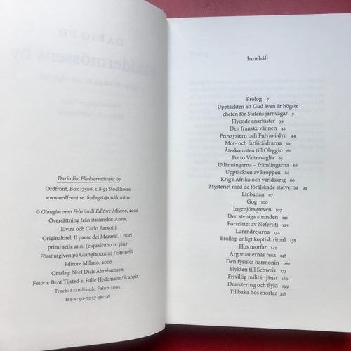 FLADDERMÖSSENS BY Mina första sju år, och några till Dario Fo 2005