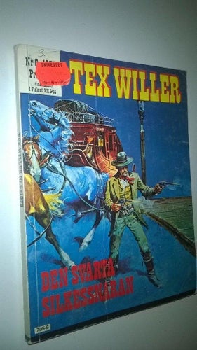 Tex Willer 1979 Kansas-serien nr 6 Den svarta silkessnaran