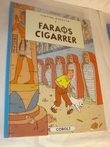 Tintins äventyr 04 - Faraos cigarrer INB. NY Cobolt