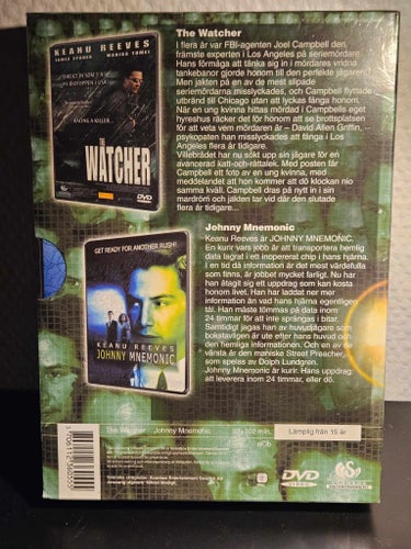 The Watcher / Johnny Mnemonic (Action/Thriller 1995–2000) 2-DVD Region 2 INPLAST