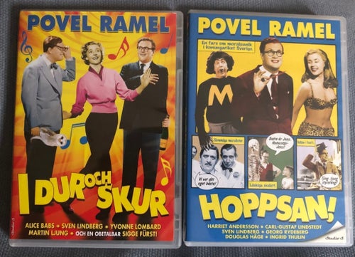 Povel Ramel - I Dur och Skur & Hoppsan! - 2 DVD Filmer