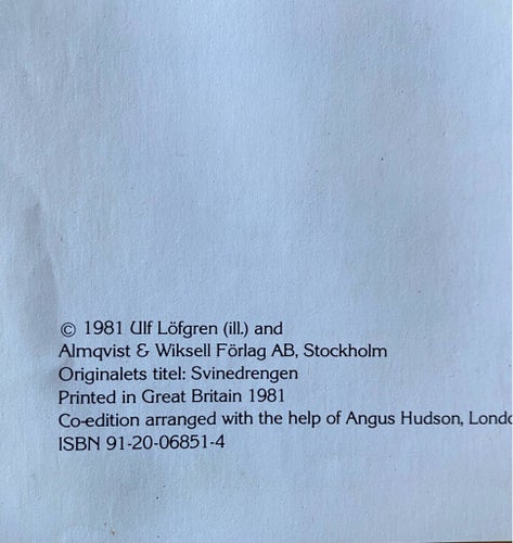 Svinherden av H.C. Andersen, 1981
