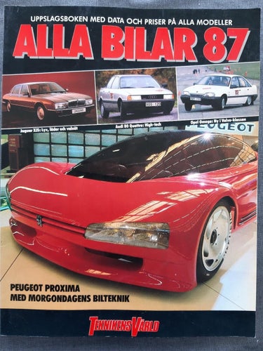 Alla bilar 1987 - bilkatalogen med årets alla bilar från Teknikens Värld