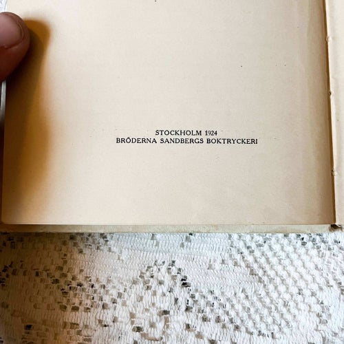 I rosengård - Helfrid Selldin - Antik 1924 Vintage retro