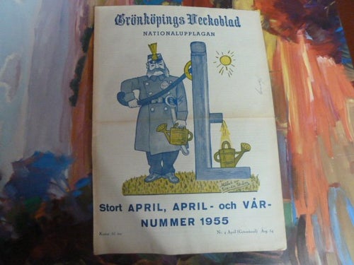 GRÖNKÖPINGS VECKOBLAD, 1955 APRIL 4, TIDNING