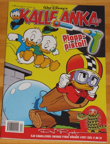 Walt Disney Kalle Anka serietidning nr 4 2005 roliga serier tidning samlare