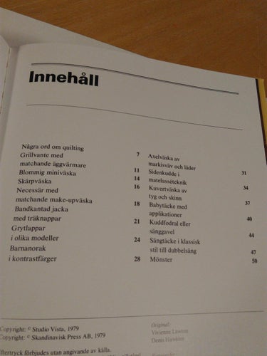 Sy och Handarbeta 2 Quiltat- praktiskt och snyggt. bok, inbunden Very Fine