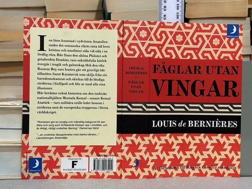 Fåglar utan vingar av Louis De Bernieres. very good plus