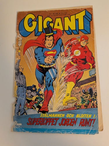 KLASSISK DC-NOSTALGI: Gigant Nr 1 1982 – Stålmannen & Blixten