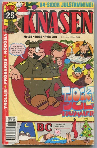 Knasen 1992 nr 25 Hagbard, Rödöga, Betty, Arken, Fröbergs