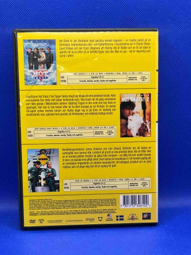 3-DISC COLLECTION KOMEDI *SOPÅKARNA* *HOT SHOTS 1 & 2* *CHARLIE SHEEN*