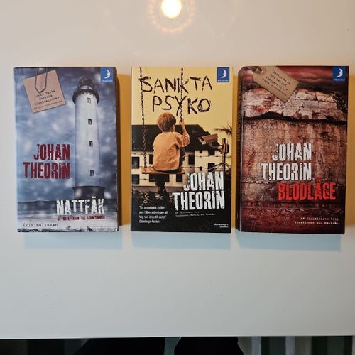 Johan Theorin - Paket med 3 böcker: Nattfåk, Sankta Psyko, Blodläge