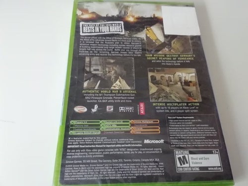Combat: World War II Road to Berlin Xbox Original Nytt Inplastat.
