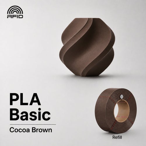 Bambu Lab PLA Basic Cocoa Brown, 1.75mm 1kg, Refill