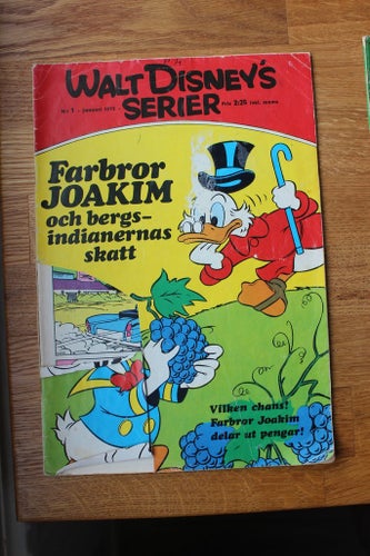 WALT DISNEYs SERIER 1973 NR 1 Farbror Joakim och bergsindianernas skatt