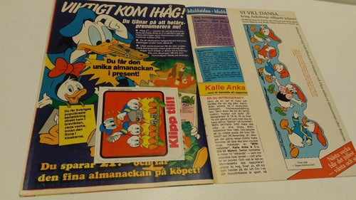 Kalle Anka 1981 nr 50 med klistermärke + bild på fliken. Very Good