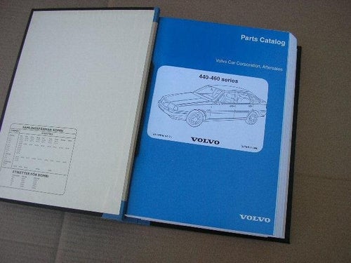 VOLVO Reservdelskatalog / Parts Catalogue 440 , 460 1989 - 1997