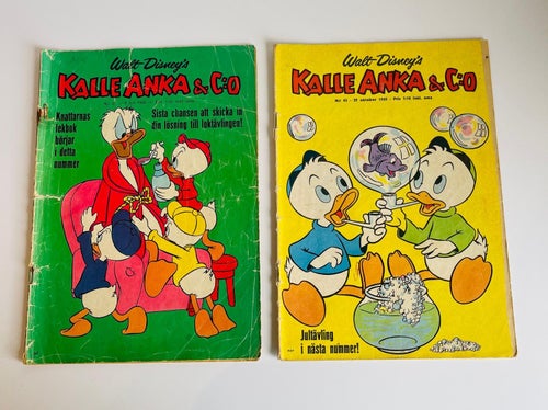 Walt Disney´s Kalle Anka & C:o  . Nr 24 , 26 , 27 ,43, 47 & 48 - 1965
