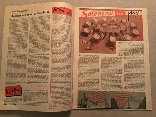 TEKNIK FÖR ALLA NR 21 1953 SOLENERGI VIA PLAST,FLYG,ATOMSTADEN I SACLAY,ZUNDAPP