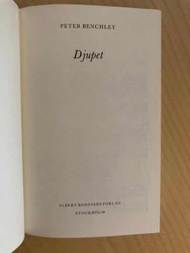 Djupet - Peter Benchley