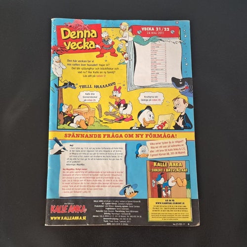 Walt Disney's Kalle Anka & C:o, vecka 21/22, 24 maj 2011
