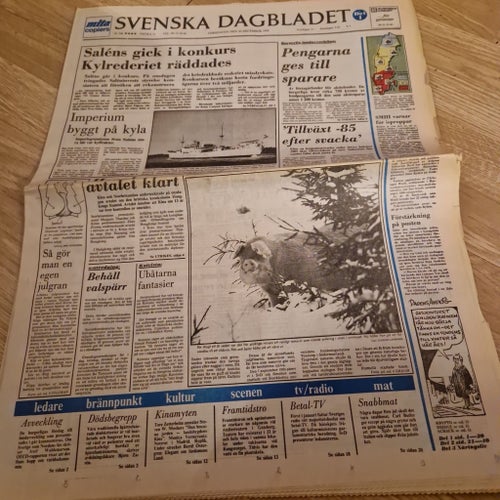 Svenska Dagbladet från 20 december 1984