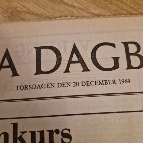 Svenska Dagbladet från 20 december 1984