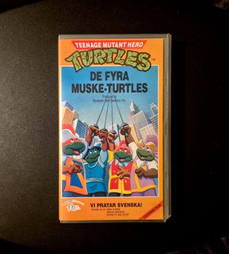TEENAGE MUTANT HERO TURTLES: DE FYRA MUSKE-TURTLES | TURTLE VIDEO 4 | VHS 1989.