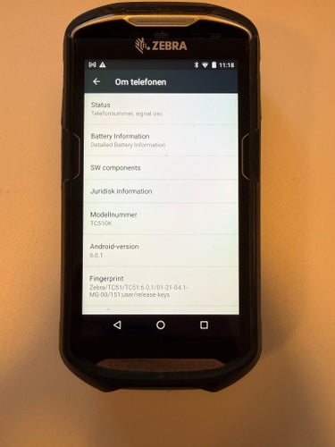 Zebra TC510K handscanner