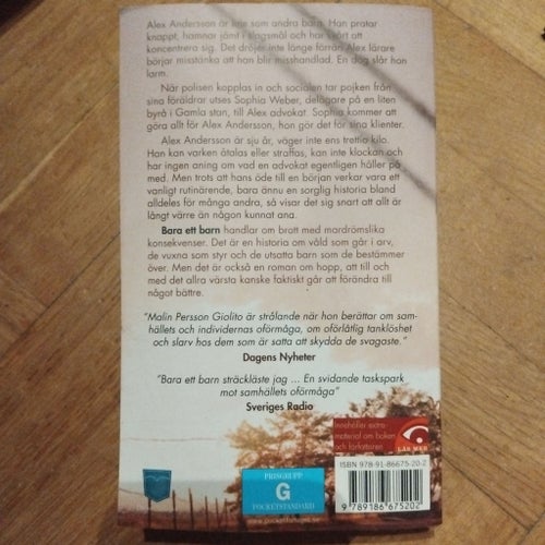 Bara ett barn av Malin Persson Giolito, 2017