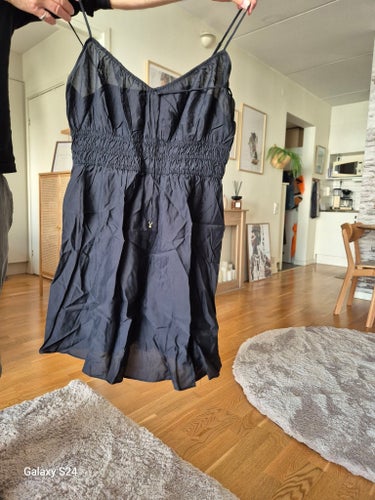 Svart sommar klänning XL