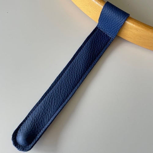 NY BYGELREM (Mörkblå) ÄKTA LÄDER REM till STOKKE Tripp Trapp Barnstol