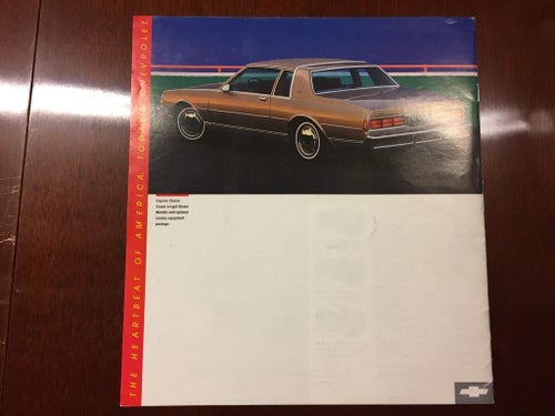 Försäljningsbroschyr Chevrolet Caprice 1987