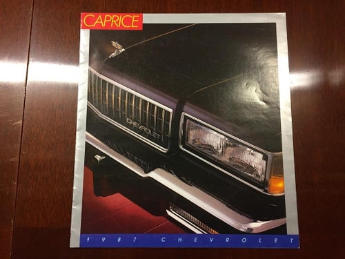 Försäljningsbroschyr Chevrolet Caprice 1987