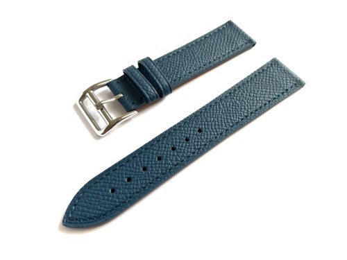 Klockband Läder Premium 18mm - Blå