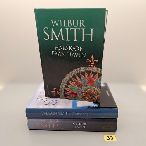 Wilbur Smith x3 Bokpaket med hårdpärm - Se bilder för titlar
