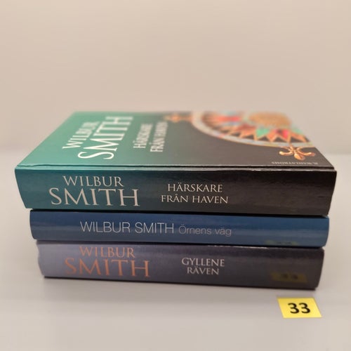 Wilbur Smith x3 Bokpaket med hårdpärm - Se bilder för titlar