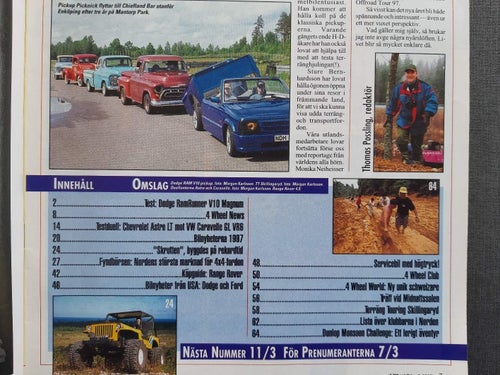 4 Wheel Drive 1 1997: VW Caravelle VR6, Chevrolet Astro, Dodge Ram Runner V10