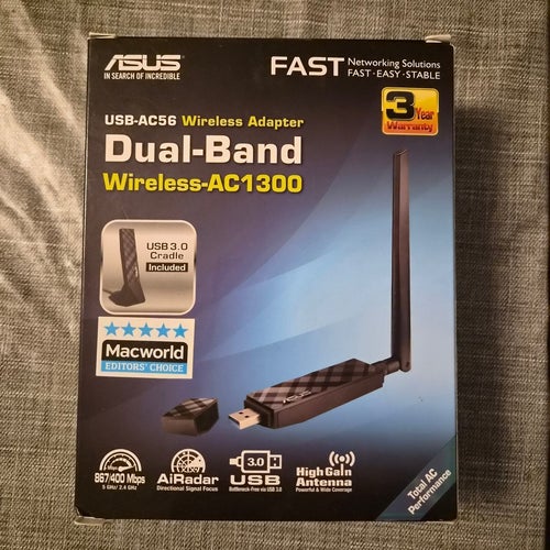 ASUS USB-AC56 Dual-Band Wireless-AC1300 Adapter