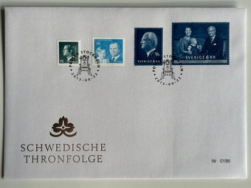 Minnesbrev Schwedische Thronfolge, Sveriges Tronföljd, tysk text