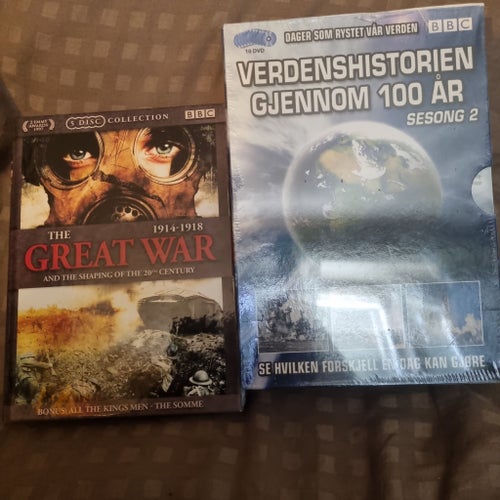 The Great War 1914-1918 och Världshistorien Genom 100 År Säsong 2 DVD-boxar
