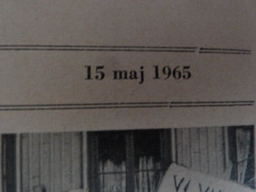 GRÖNKÖPINGS VECKOBLAD, 1965 MAJ 15 , TIDNING