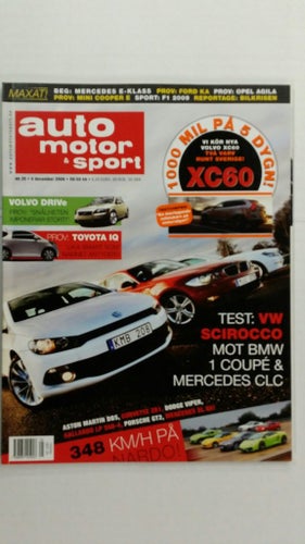 Auto motor & sport nr 25 2008: BMW 123d Coupé, VW Scirocco GT, Mercedes CLC 180